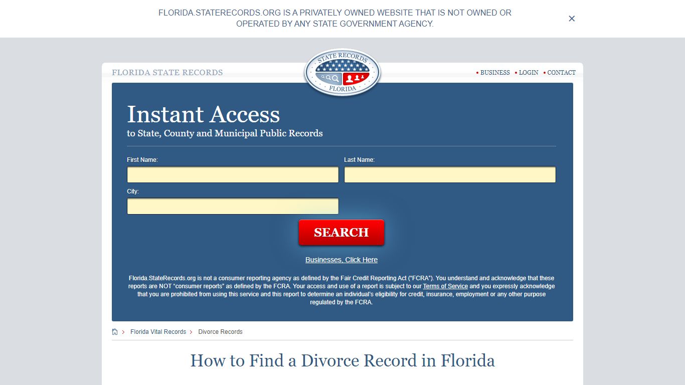 How to Find a Divorce Record in Florida